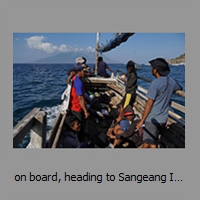on board, heading to Sangeang Island